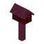 Stripped Crimson Mail Box