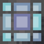 Raster Blue Stained Glass Pane