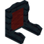 Red Ancient Fancy Seat Back