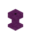 Magenta Wool Standing Torch