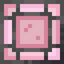 Ornate Pink Stained Glass Pane