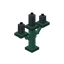 Oxidized Gray Copper Candelabra