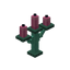 Oxidized Pink Copper Candelabra