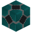Decorated Cyan Glazed Terracotta