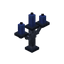 Blue Iron Candelabra