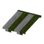 Green Striped Awning