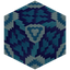 Shrunken Light Blue Glazed Terracotta