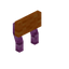 Orange Pink Bioshroom Raised Seat Back
