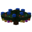 Colorful Decorated Christmas Tree Base