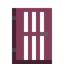 Crimson Tropical Door