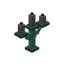 Oxidized Light Gray Copper Candelabra