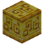 Runic Carved Raw Gold Block
