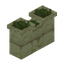 End Brick Grass Topped Wall