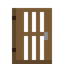 Barred Spruce Door