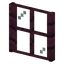 Crimson Planks Four Pane Window