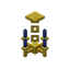 Blue Golden Chandelier