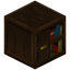 Dark Oak Bookshelf with Door