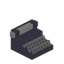 Light Blue Typewriter