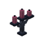 Pink Iron Candelabra
