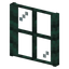Dark Prismarine Four Pane Window