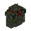 Mossy Cobblestone Wall with Lit Garland (White Lights)