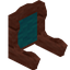 Cyan Redwood Fancy Seat Back