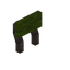 Green Dead Raised Seat Back