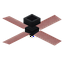 Cherry Dark Ceiling Fan