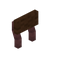 Brown Scarlet Raised Seat Back