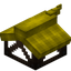 Yellow Longer Top Flat Roof Block (Framed)