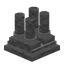 Geminated 4Pillar Lower Stone