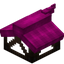 Pink Longer Top Flat Roof Block (Framed)