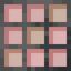 Square Red Stained Glass Pane