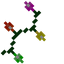 Classic Multicolored Lights (Diagonal Left)