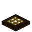 Golden Barred Dark Oak Trapdoor