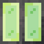 Vertical Stiped Lime Stained Glass Pane