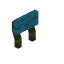 Light Blue Florus Raised Seat Back