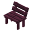 Stripped Crimson Bench