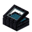 Light Blue Lunar Display Case