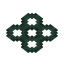 Dark Prismarine Honeycomb Paving