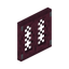 Crimson Lattice Fence Gate