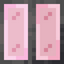 Vertical Stiped Pink Stained Glass Pane