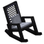 Iron Patio Rocking Chair
