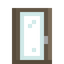 Fir Bark Glass Door