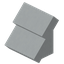 White Concrete Steep Top Roof