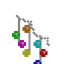 Icicle Multicolored Lights (Diagonal Right)