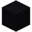 Cross Haired Black Wool