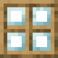 Square Oak Glass Pane