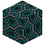 Hexagonical Cyan Glazed Terracotta