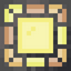 Fancy Yellow Stained Glass Pane